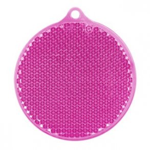 REFLEKSBRIK til skoletaske, jakke, cyklen  farve rosa - Til brn og voksne. Bliv Set med refleks