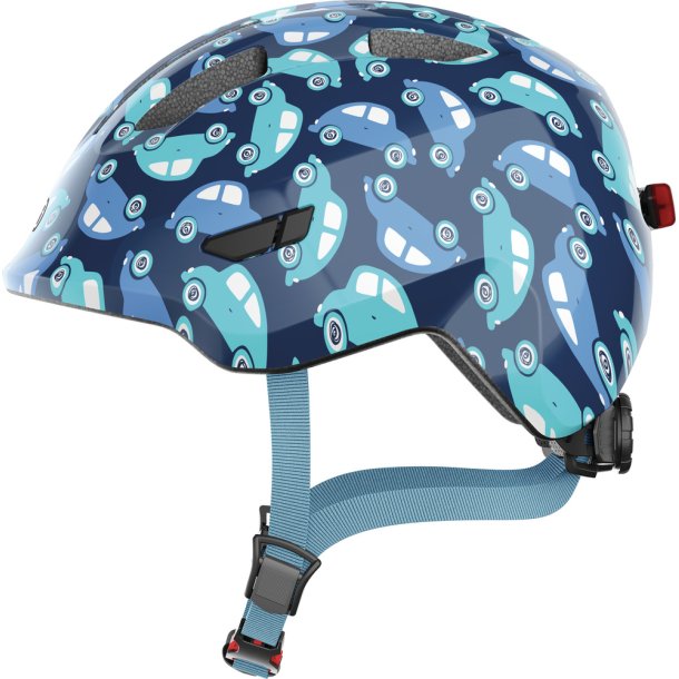 ABUS 3,0 Blue Car LED lys indbygget str. 50-55 brnehjelm