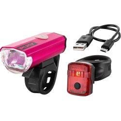 PUKY cykellygter Super Kraftigt lys! Lumi For- og Baglygte. Ogs til voksencykel. USB oplades