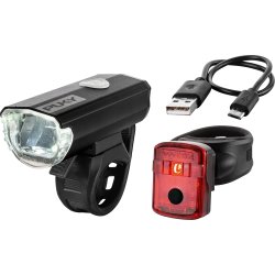 PUKY cykellygter Super Kraftigt lys! Lumi For- og Baglygte. Ogs til voksencykel. USB oplades