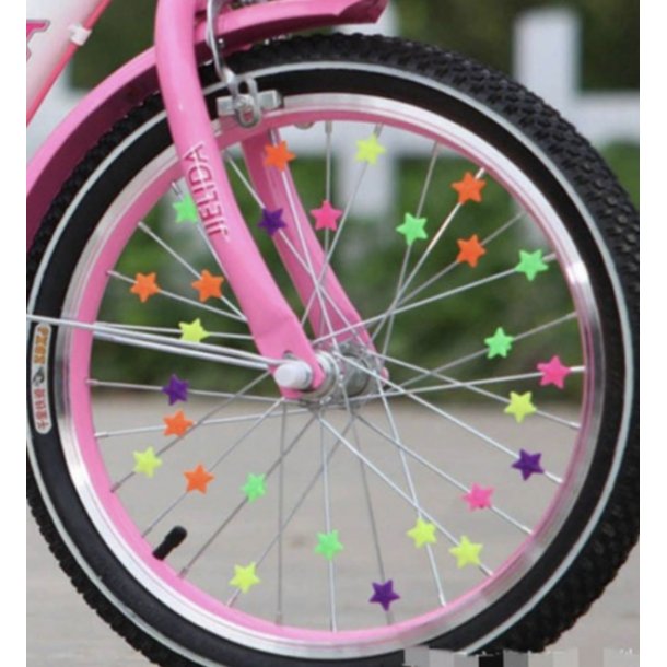 EgerStjerner  til cykeleger til børnecykler. stjerner til cykel. 