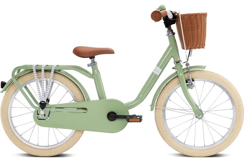 Classic Grøn Retro cykel m kurv. 18" Prøv + køb i vores butik. Fragtfri levering - PUKY ELITE FORHANDLER - ABC KIDS